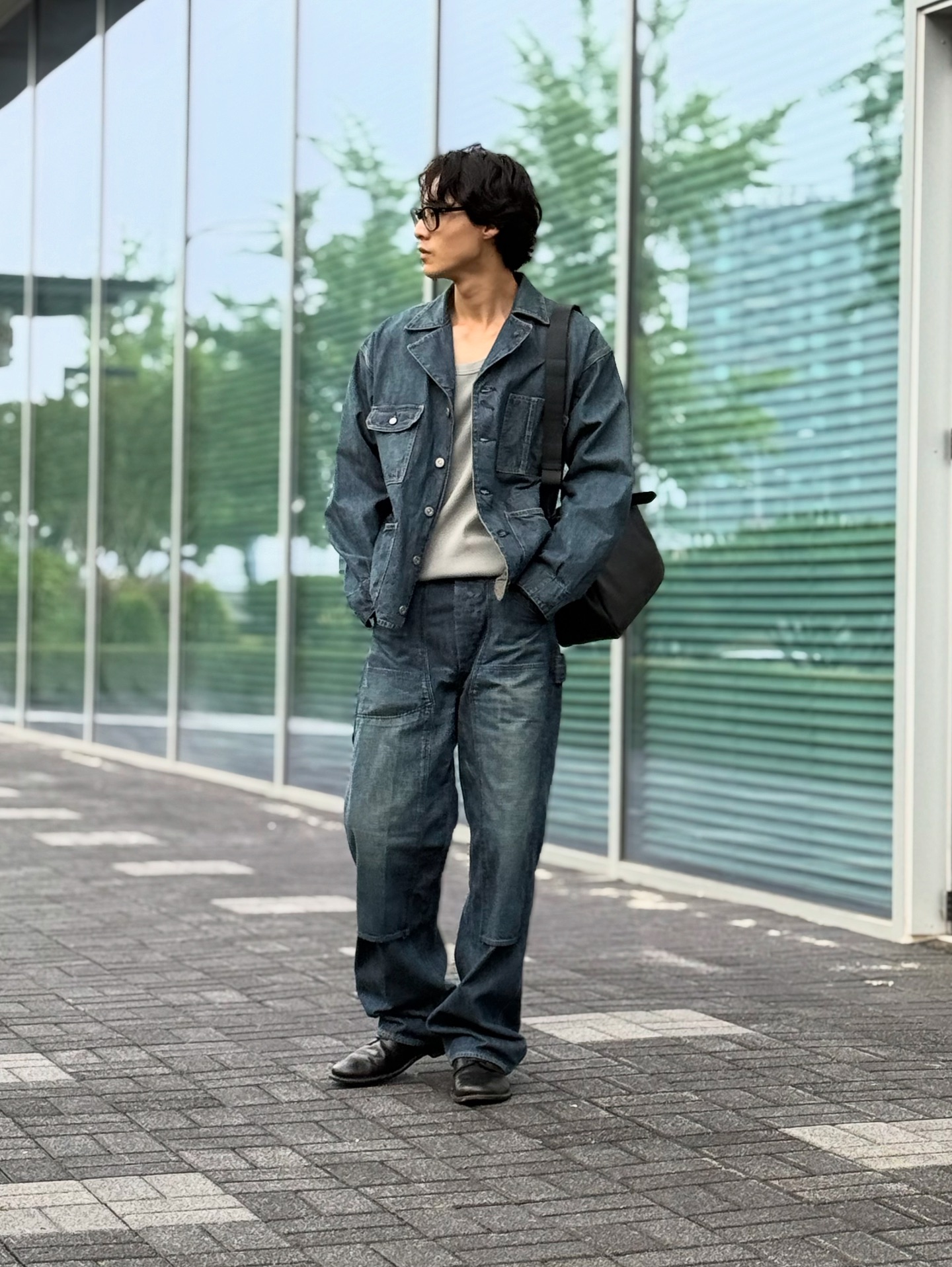 Staff Daily OUTER - #OLDJOE - CROPPED ENGINEERING JACKET [DARK