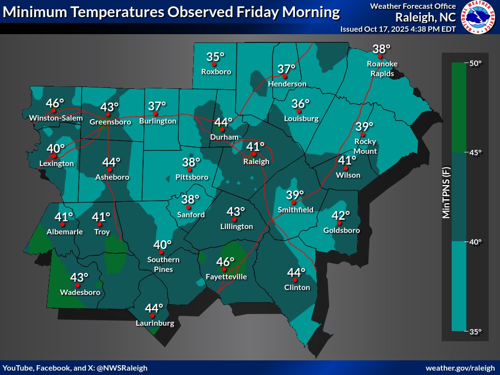 This morning had... - US National Weather Service Raleigh NC | Facebook