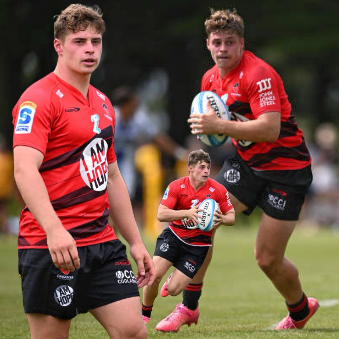 Rugby - Isaac Hutchinson 🤝 Crusaders. 📸: Getty Images | Facebook
