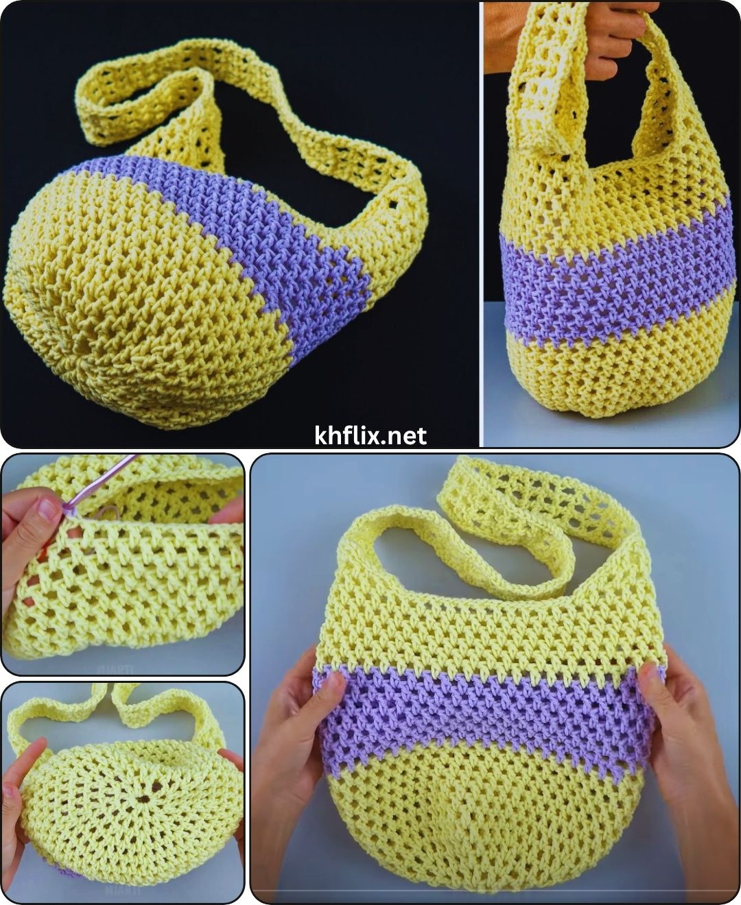 Awesome - 👜 How to Crochet an Easy Net Bag – Step-by-Step Tutorial ...