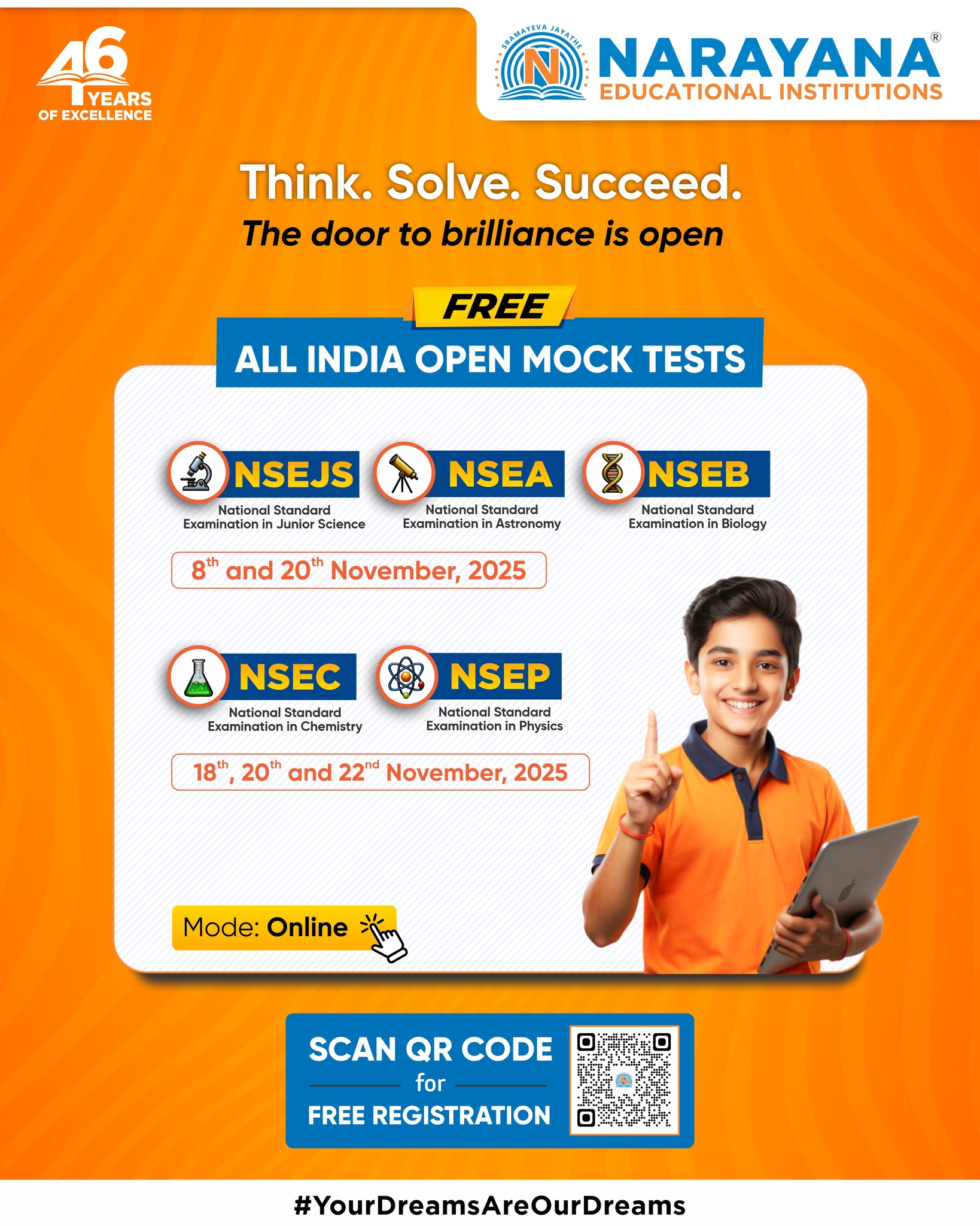*Think. Solve. Succeed.* *The Door... - The Narayana Group | Facebook