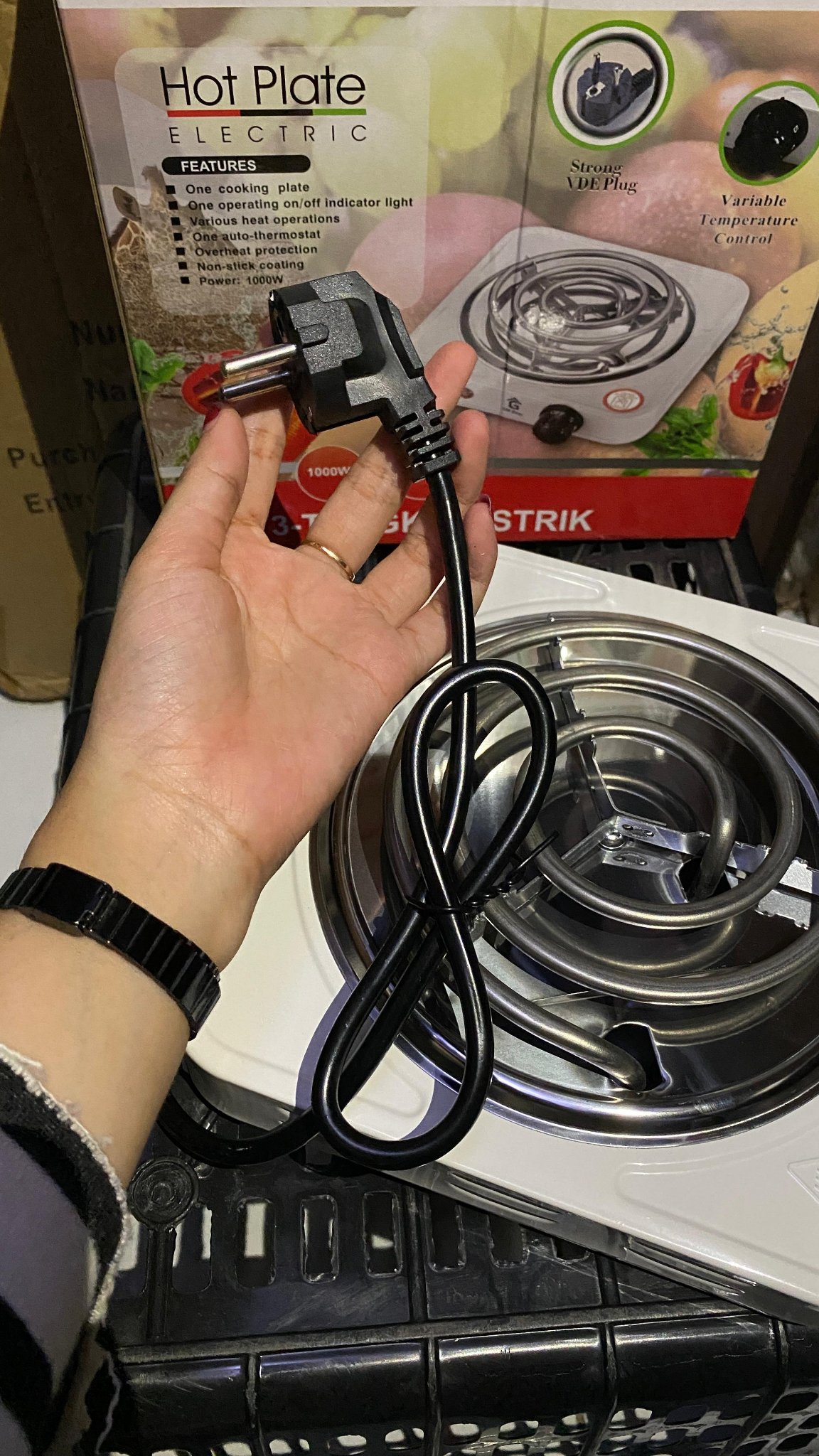 CUCI GUDANG Kompor listrik GM Bear Low Watt Mini/ Electric Stove ...