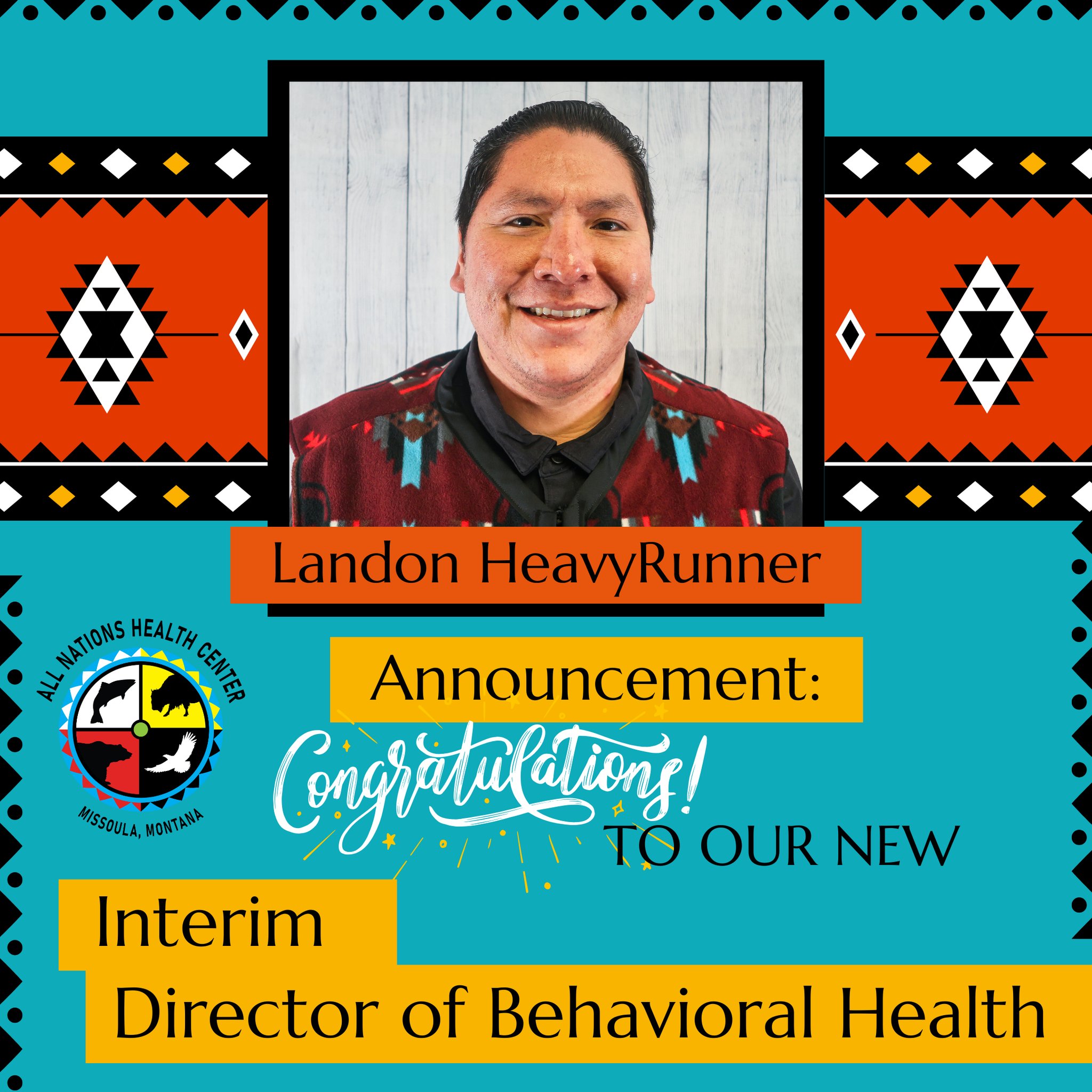 All - We are pleased to share that Landon HeavyRunner has accepted the ...