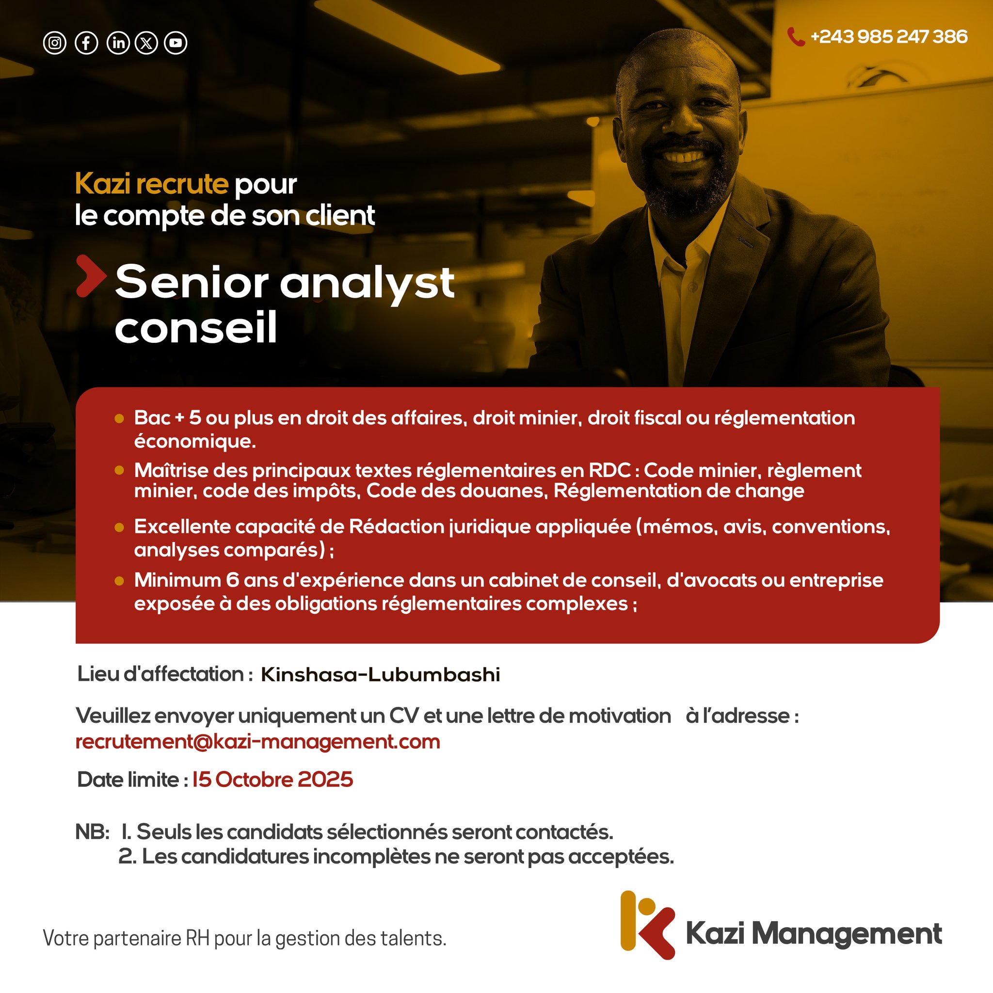 Kazi Management | Kinshasa