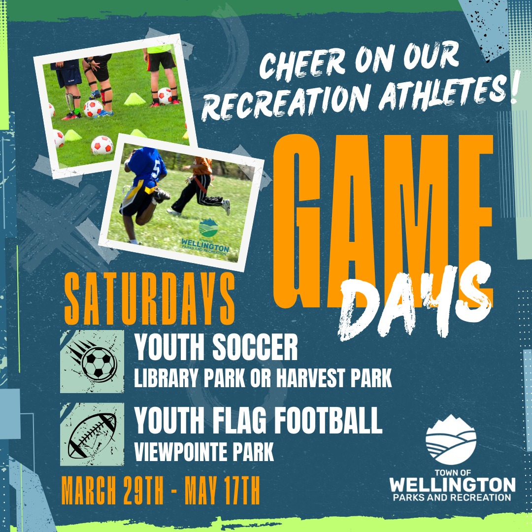 Wellington - ⚽️🎉🏈 Cheer on our Recreation athletes this spring — games ...