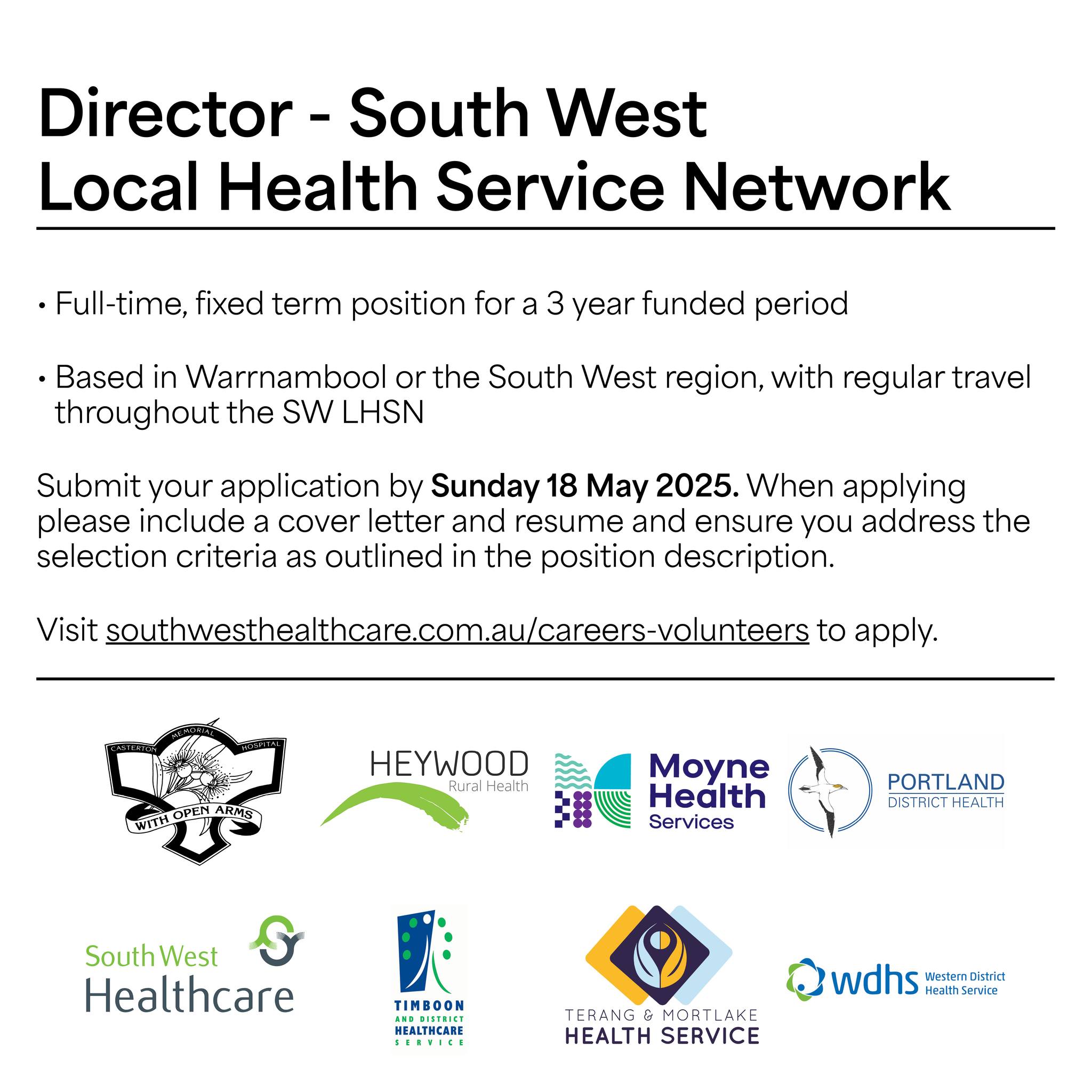 The Director - South West... - Casterton Memorial Hospital | Facebook
