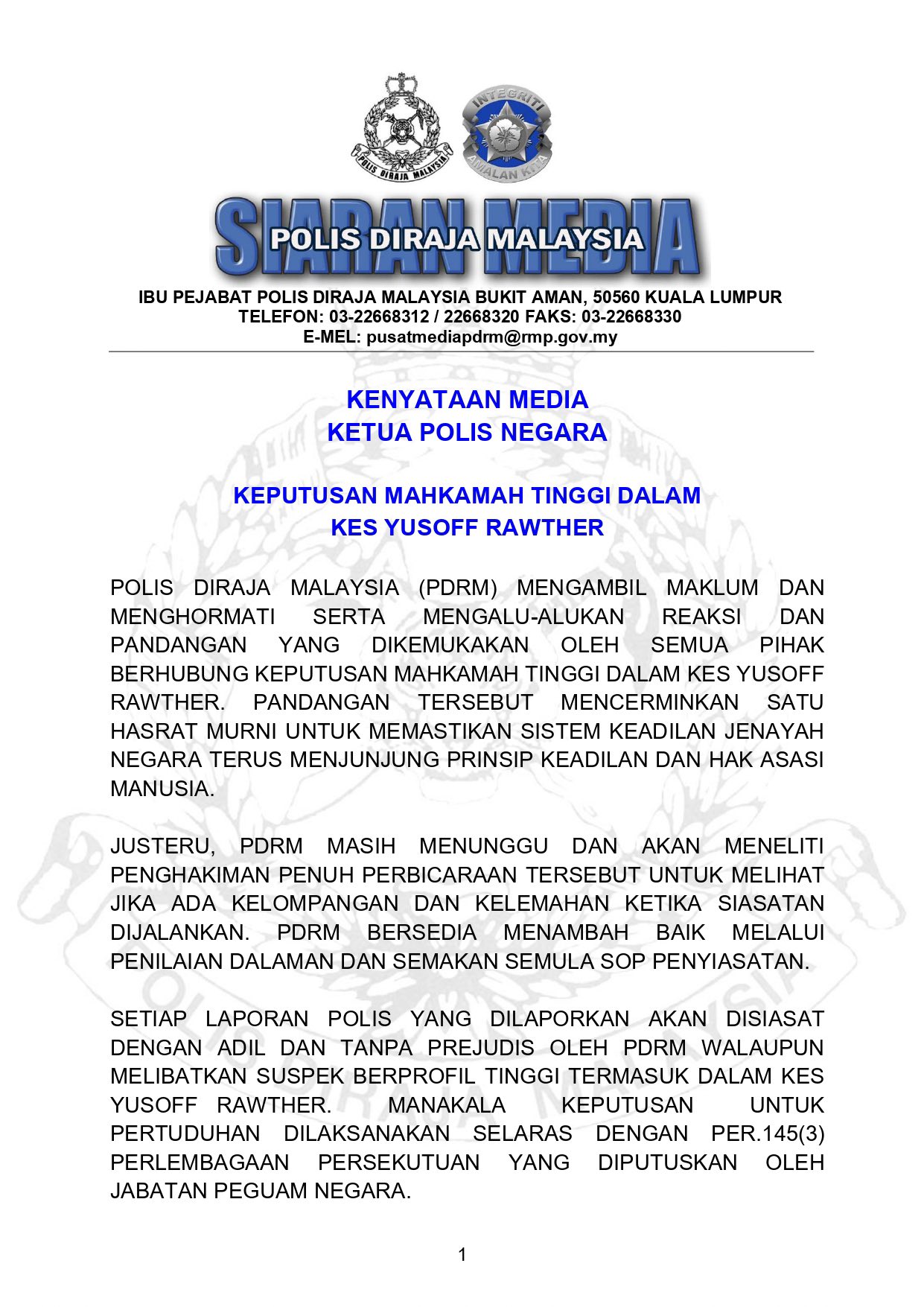 Polis... - Polis Diraja Malaysia ( Royal Malaysia Police )