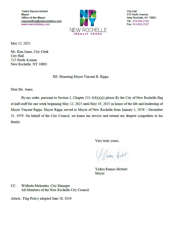 City - We mourn the passing of our former mayor, the Honorable Vincent ...