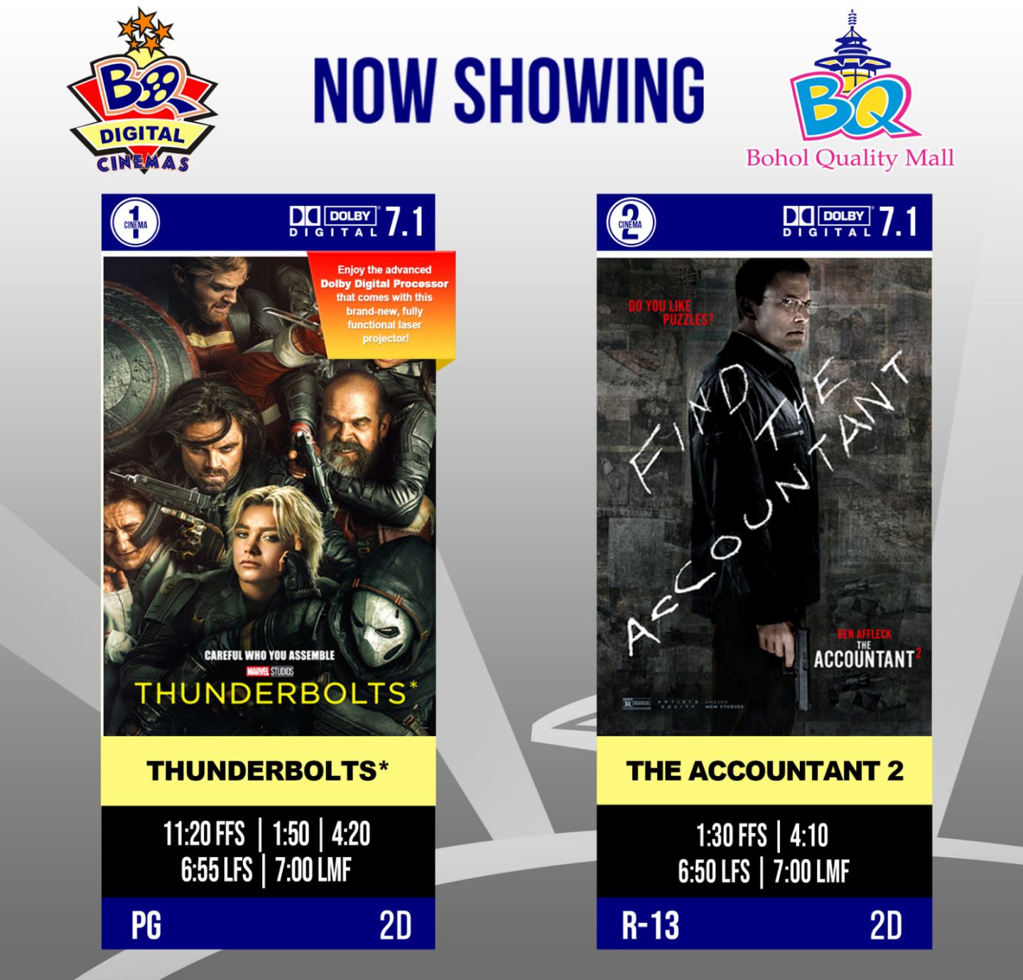 BQ Mall - 🎬 Double the action, double the thrill! ⚡... | Facebook