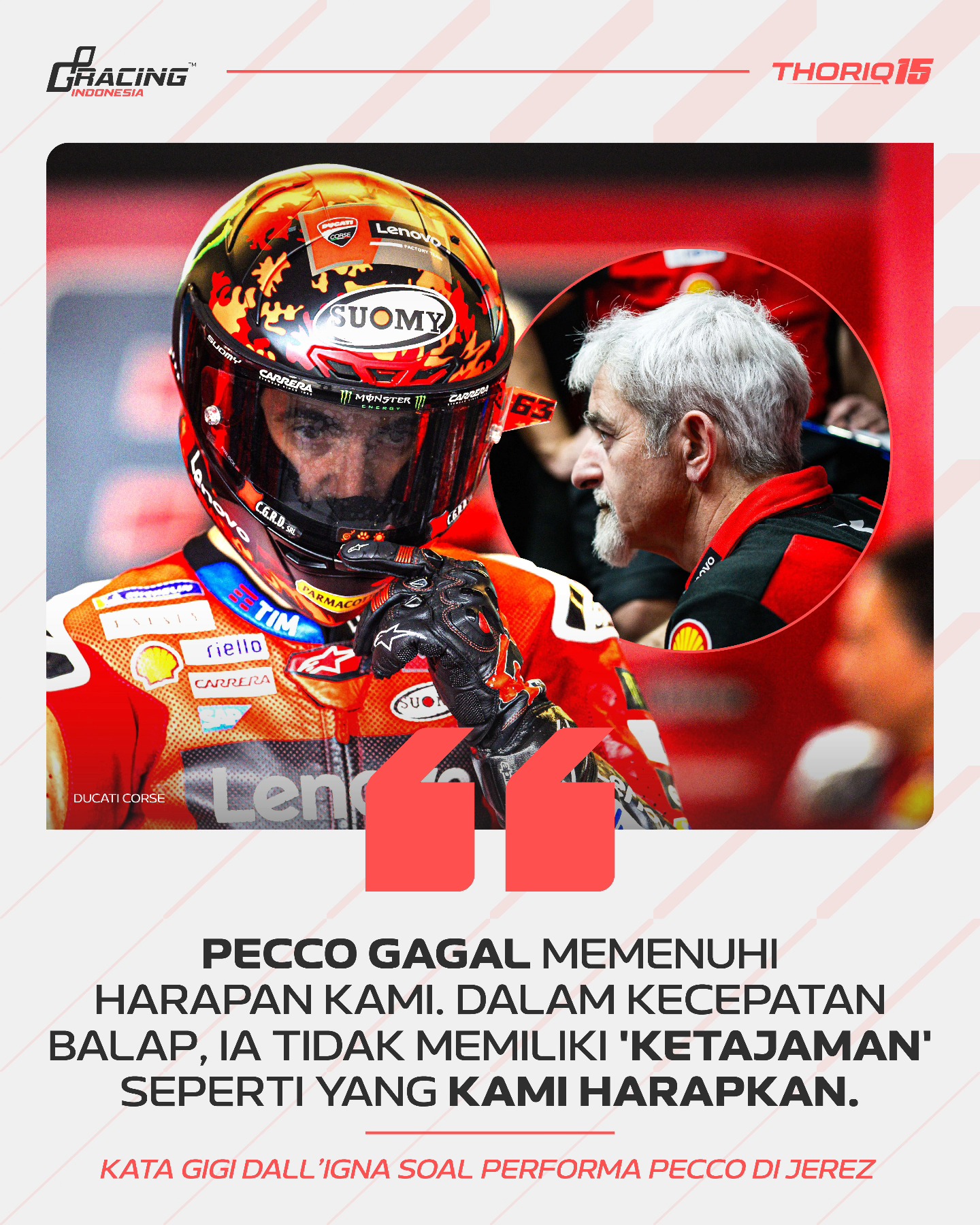 General Manager Ducati Corse, Gigi... - GP Racing Indonesia | Facebook