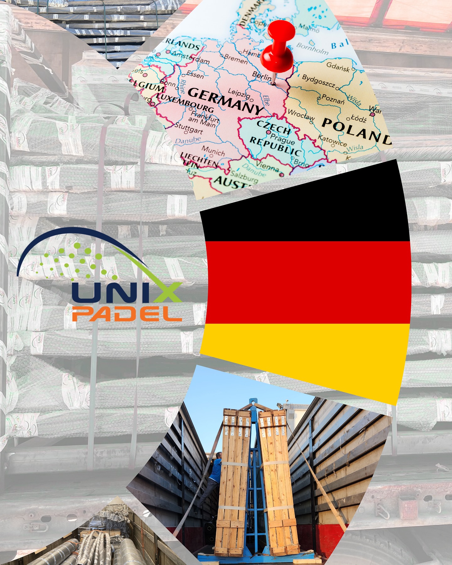 Unixpadel - 🇬🇧 “The loading of the new project shipment to... | Facebook