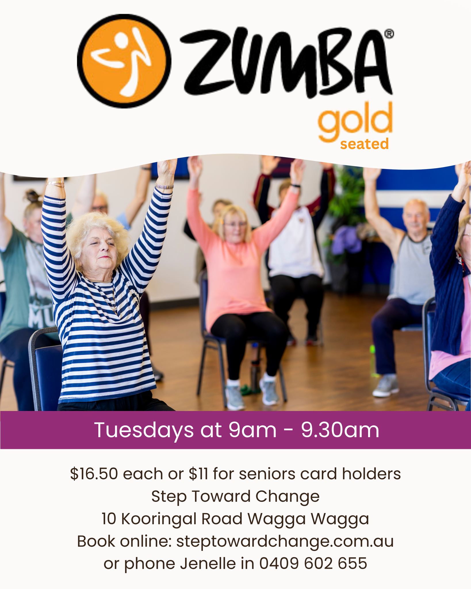 Join us for Zumba Gold Chair on Tuesday at 9am!