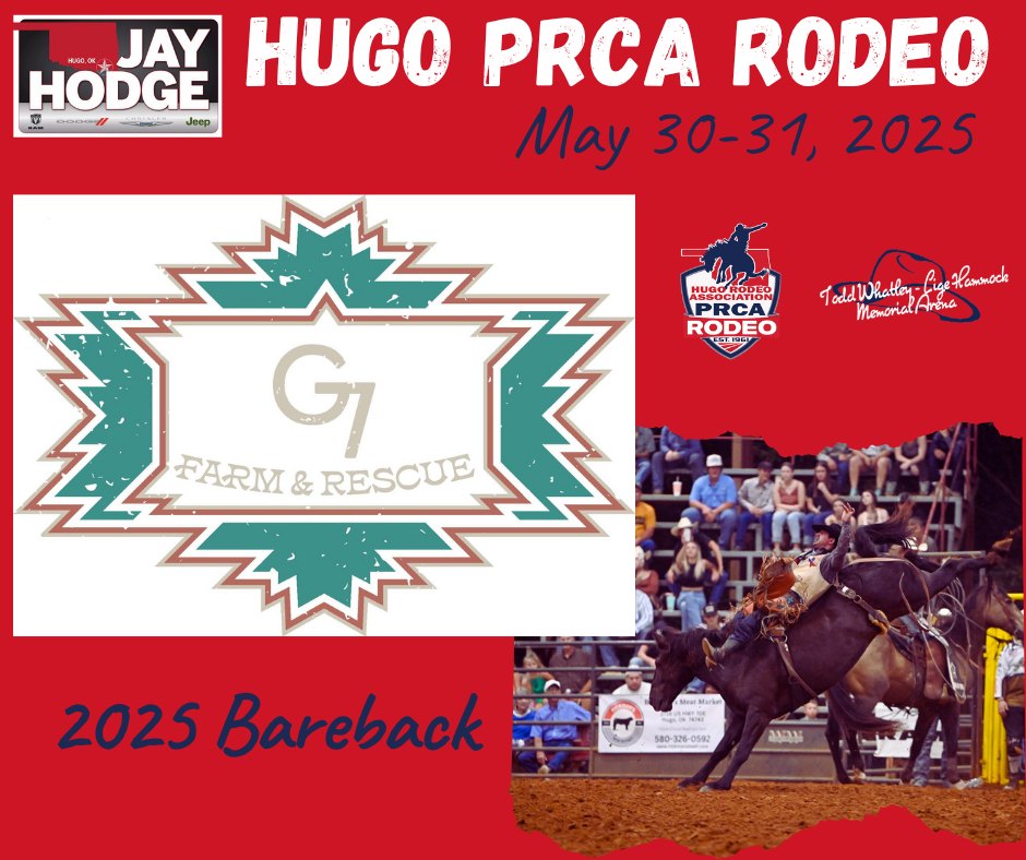 Hugo - Thank you G7 Farm & Rescue for sponsoring the 2025 Bareback ...
