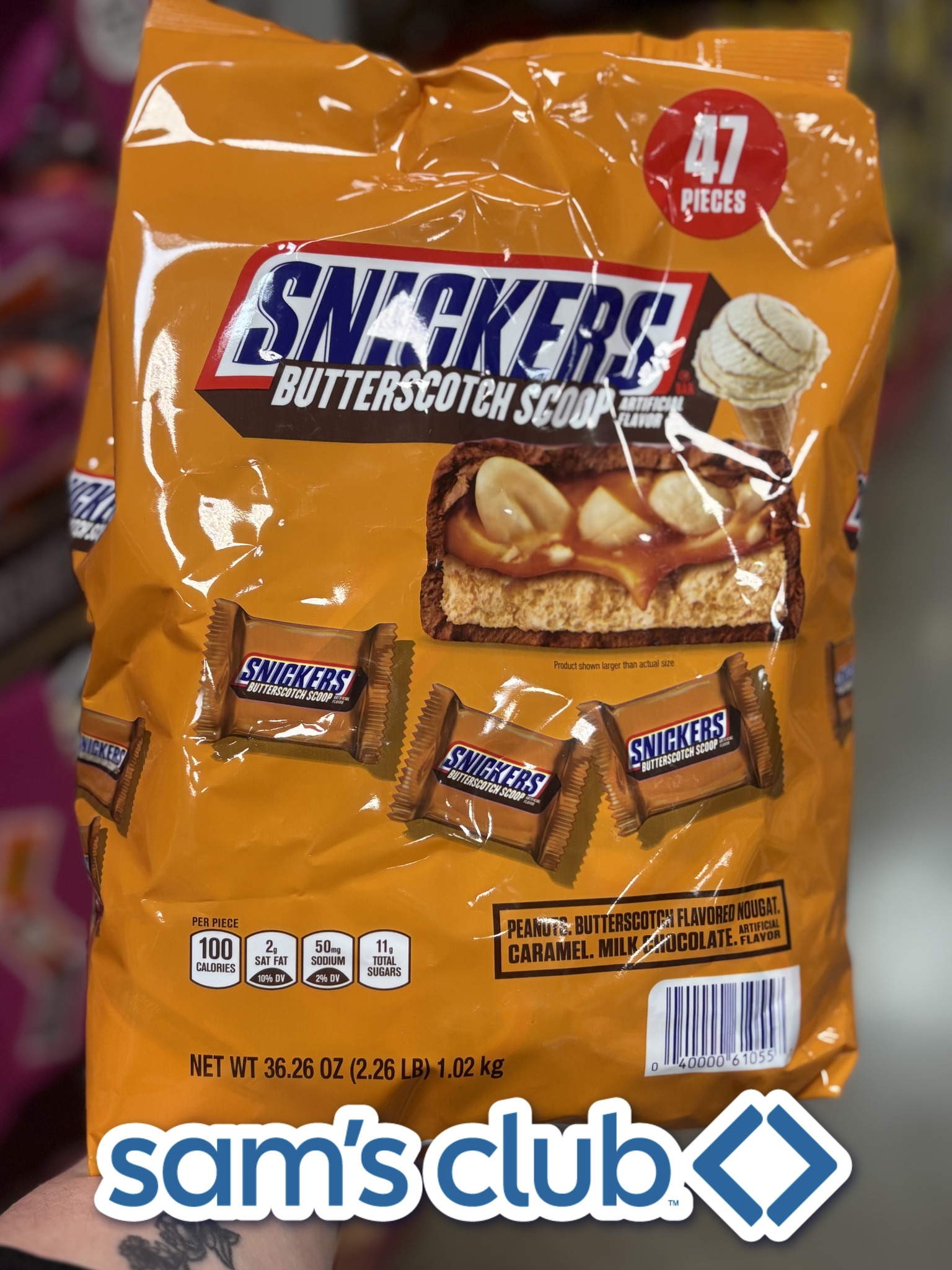Sam's Club - 🚨 Snickers Butterscotch Scoop 🚨 47 pieces of... | Facebook