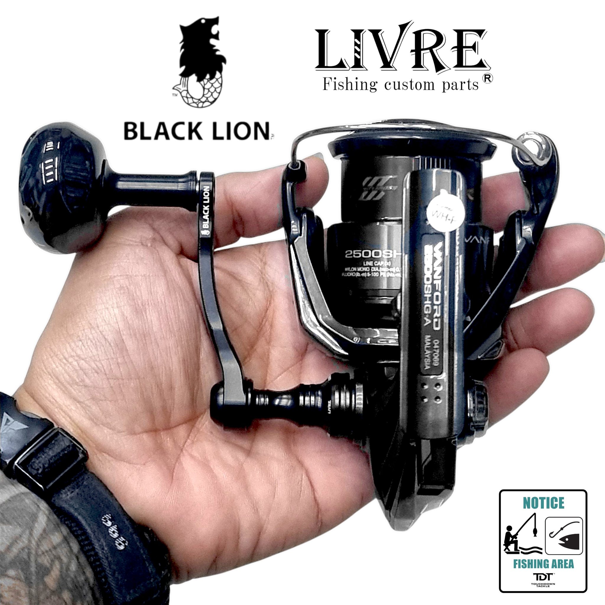 แขนดำปี๋ Livre Light Arm 58 Blacklion Limited S2 For Shimano 1000