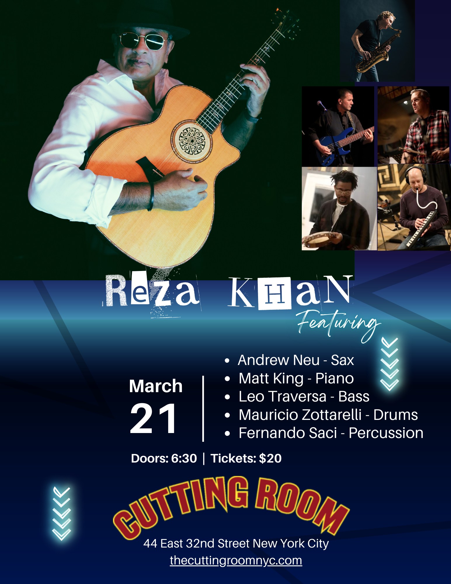 Michael - Reza Khan and a stage full of great musicians getting ...