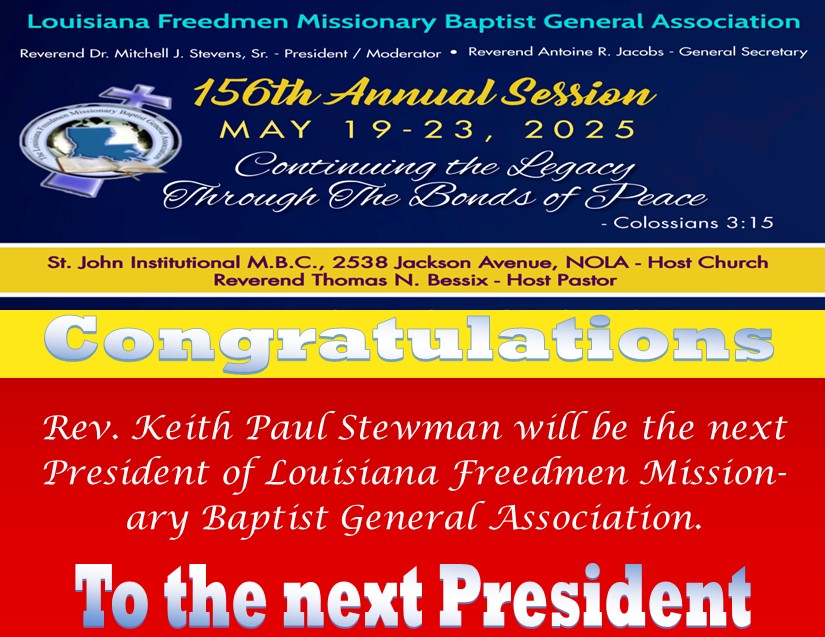 Louisiana - Congratulations, Rev. Keith Paul Stewman, on being elected ...