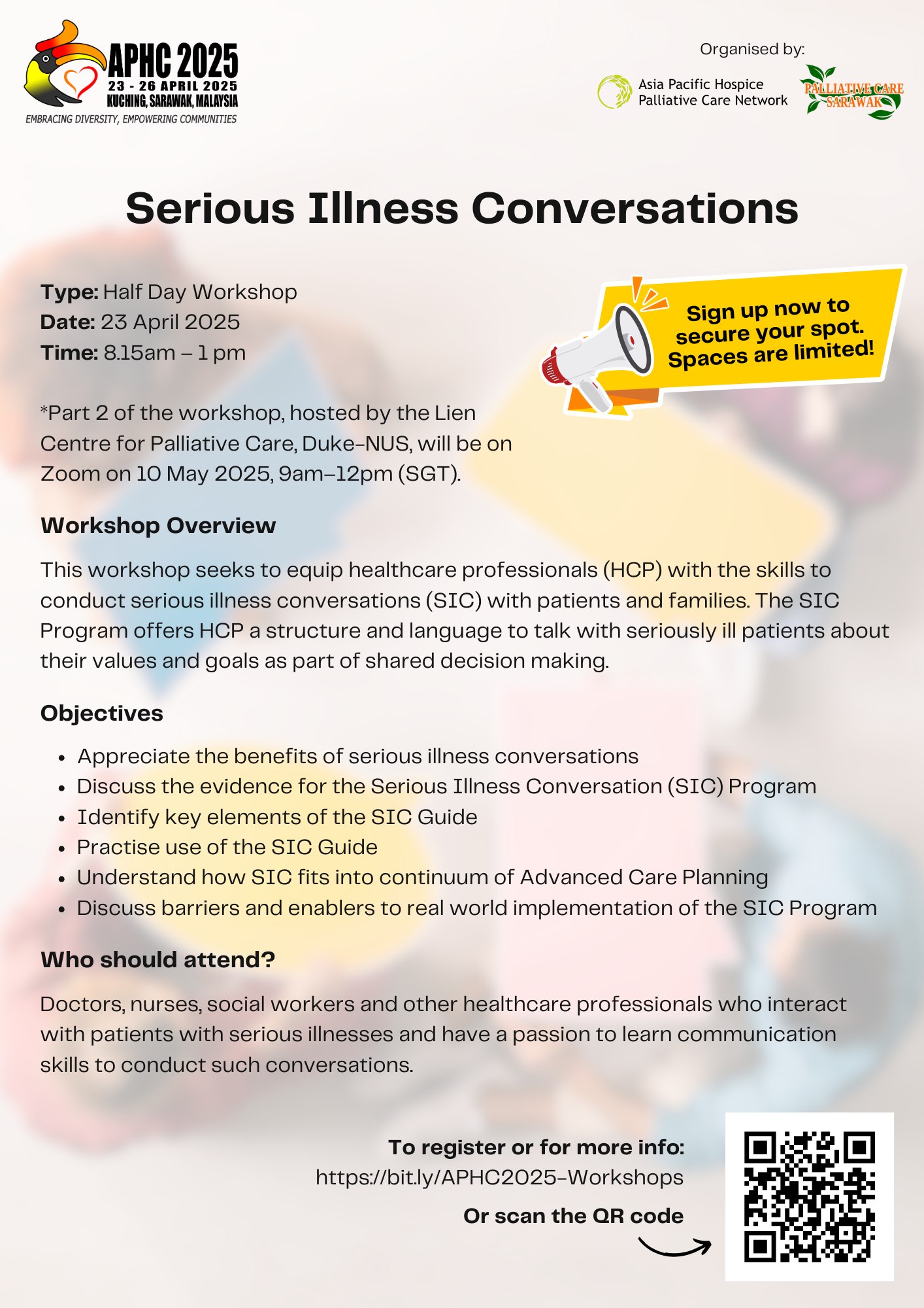 Asia Pacific Hospice Palliative Care Network - 🗣️ APHC 2025 Pre ...