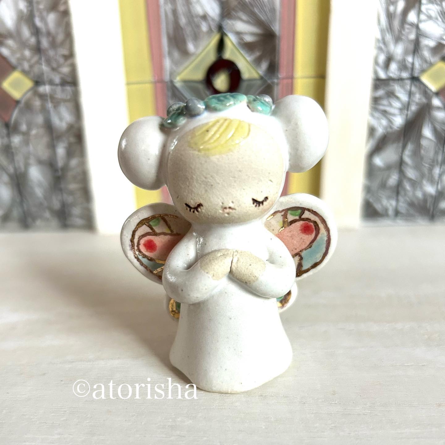 【ゆき】亞鳥舎　うさぎ天使　陶器人形 亞鳥舎 - 亞鳥舎 added a new photo.