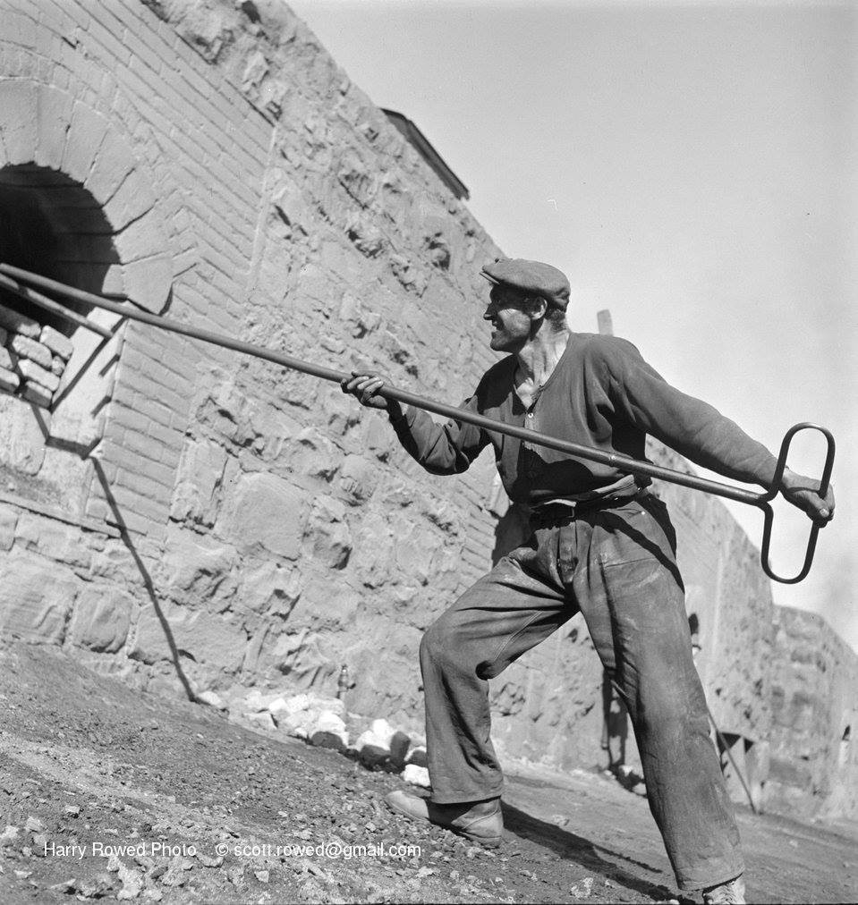 Lost - A great Harry Rowed shot of a man working the coke ovens ...