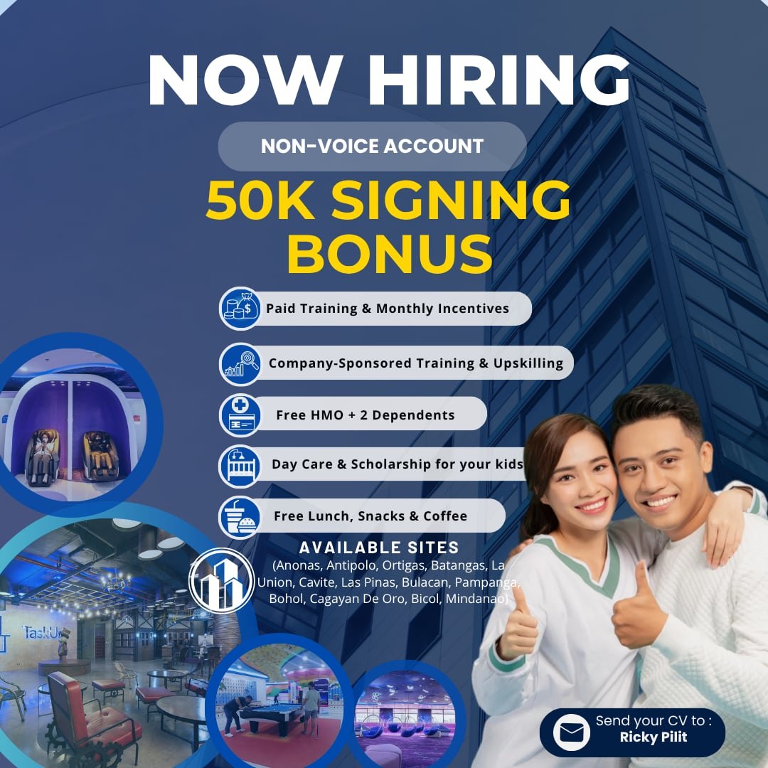 Metro Manila and Rizal Hiring / Trabaho / Full time / Part time 2026 ...