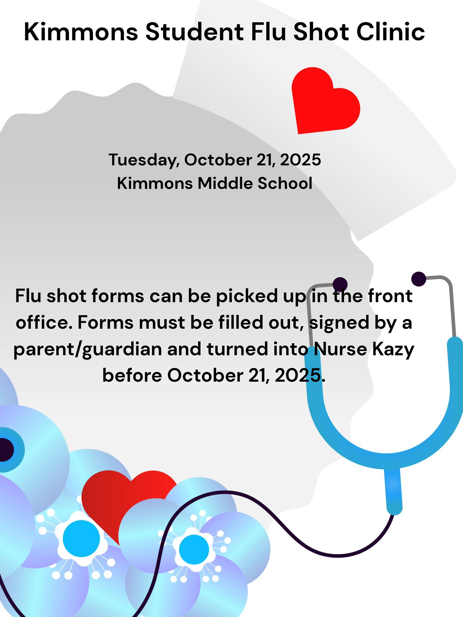 📢 Flu Shot Clinic @ Kimmons 🏫 📅... - Kimmons Middle School | Facebook
