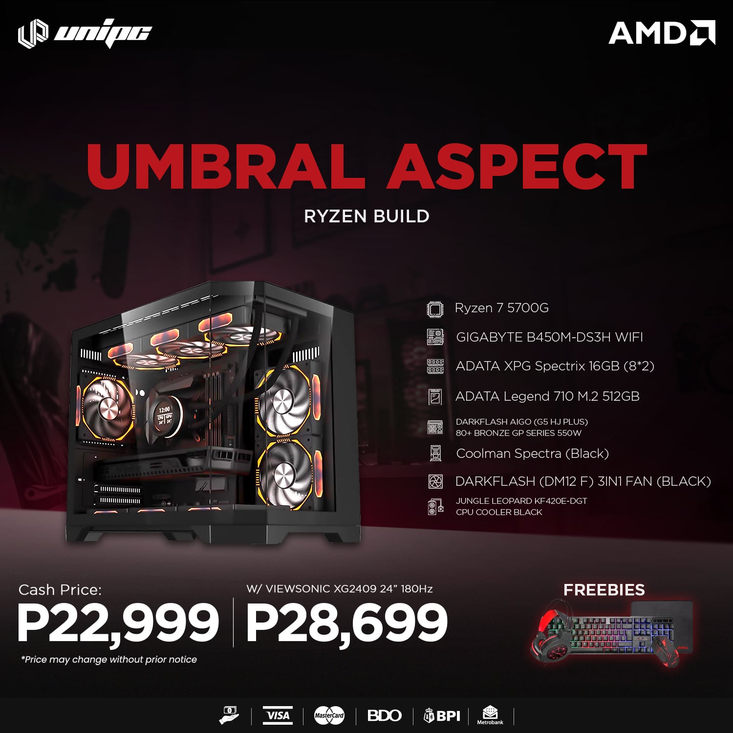UniPC - Level up your PC game with UMBRAL ASPECT RYZEN BUILD! Ryzen 7 ...