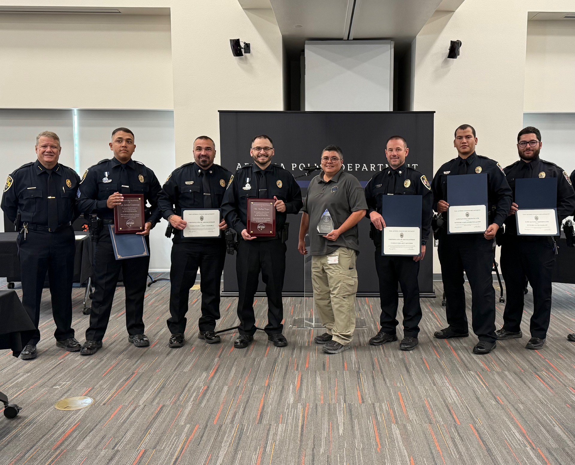 Artesia - Artesia Police Department personnel were presented awards ...