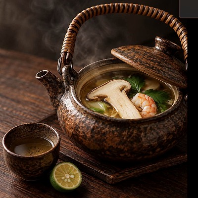 松茸の土瓶蒸しセット」が土瓶付きで贈られてきたのですが……😞 作って