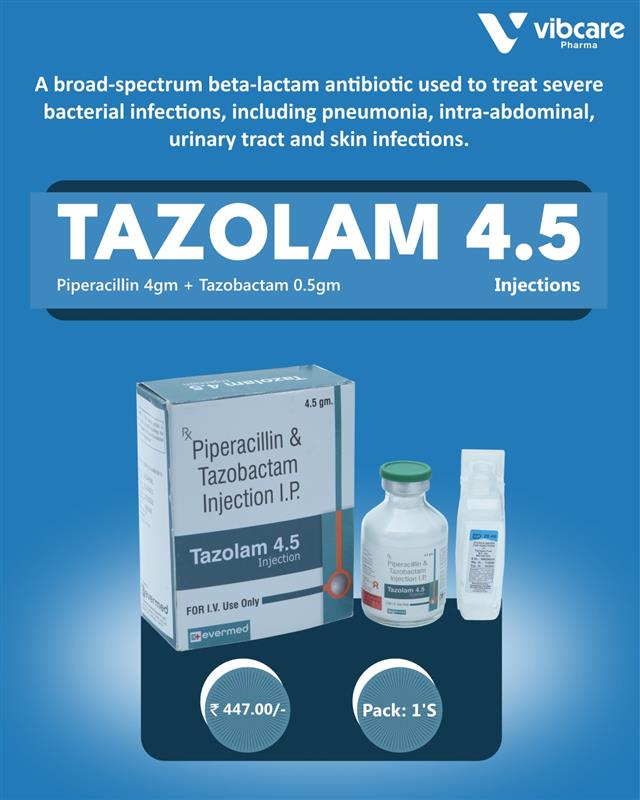 Vibcare Pharma - 💉 Tazolam 4.5 Injection When infections... | Facebook