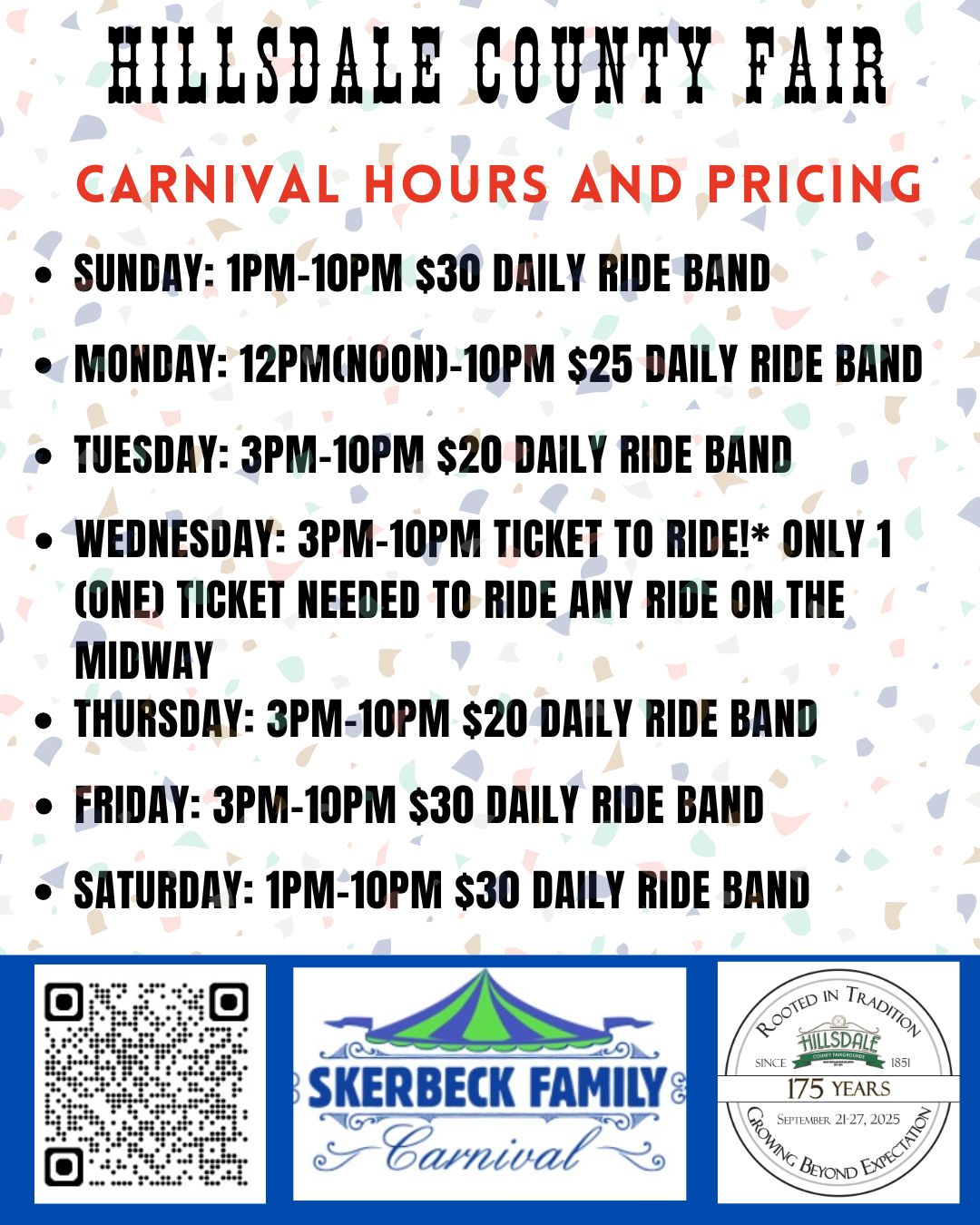 🎡 Mega Band Pre-Sale Alert! 🎡... - Hillsdale County Fair | Facebook