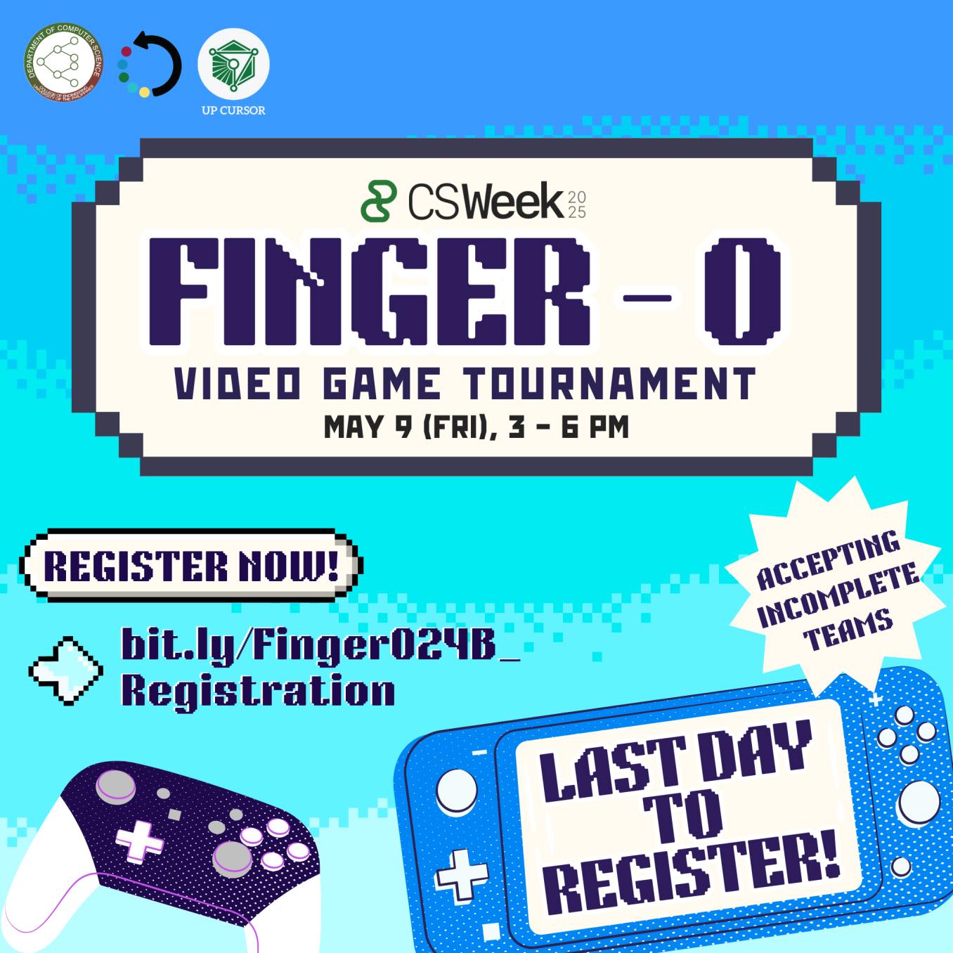 UP - The registration for UP CURSOR’s Finger Olympics (Finger-O) for CS ...