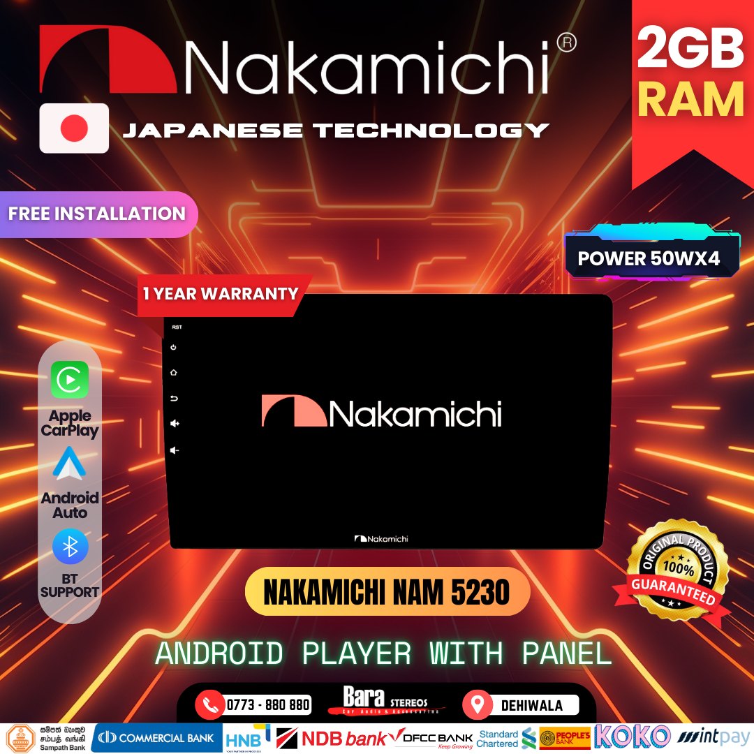 🚗 Upgrade your ride with the Nakamichi NAM5230 Android Car Player