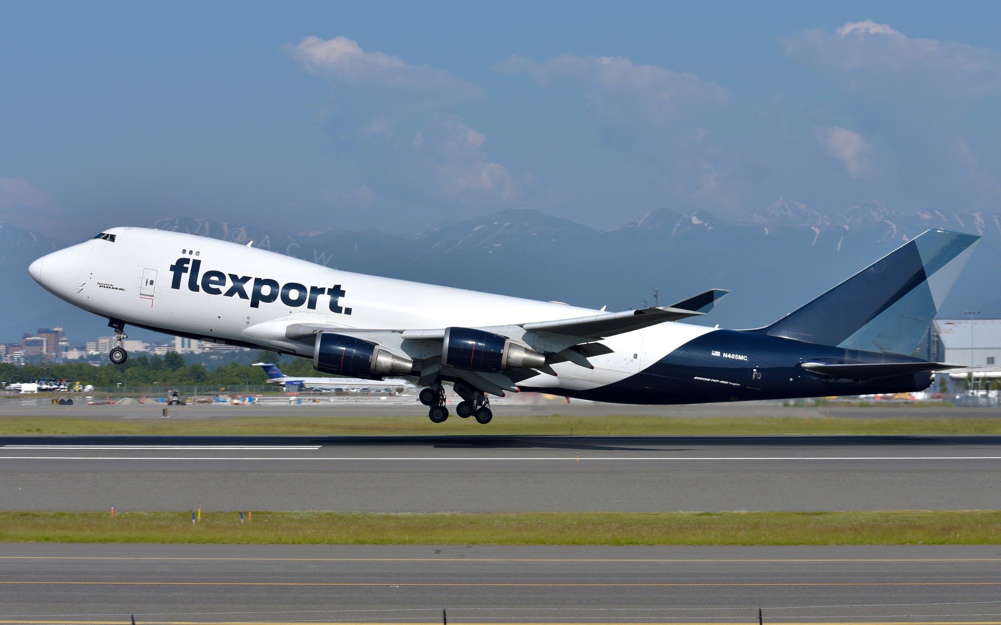 Former Flying Tigers FedEx 747 circa 1993 was in for a C or D Check.