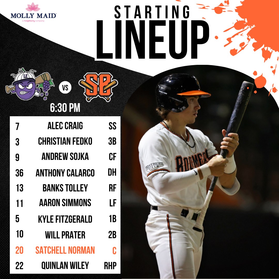 The Boomers starting lineup presented... - Schaumburg Boomers | Facebook