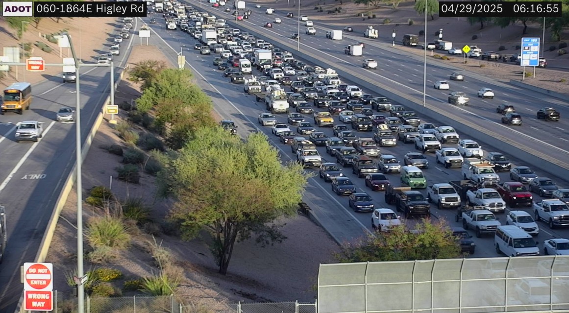 Heads-up, Drivers! There's a lengthy and still-growing backup on