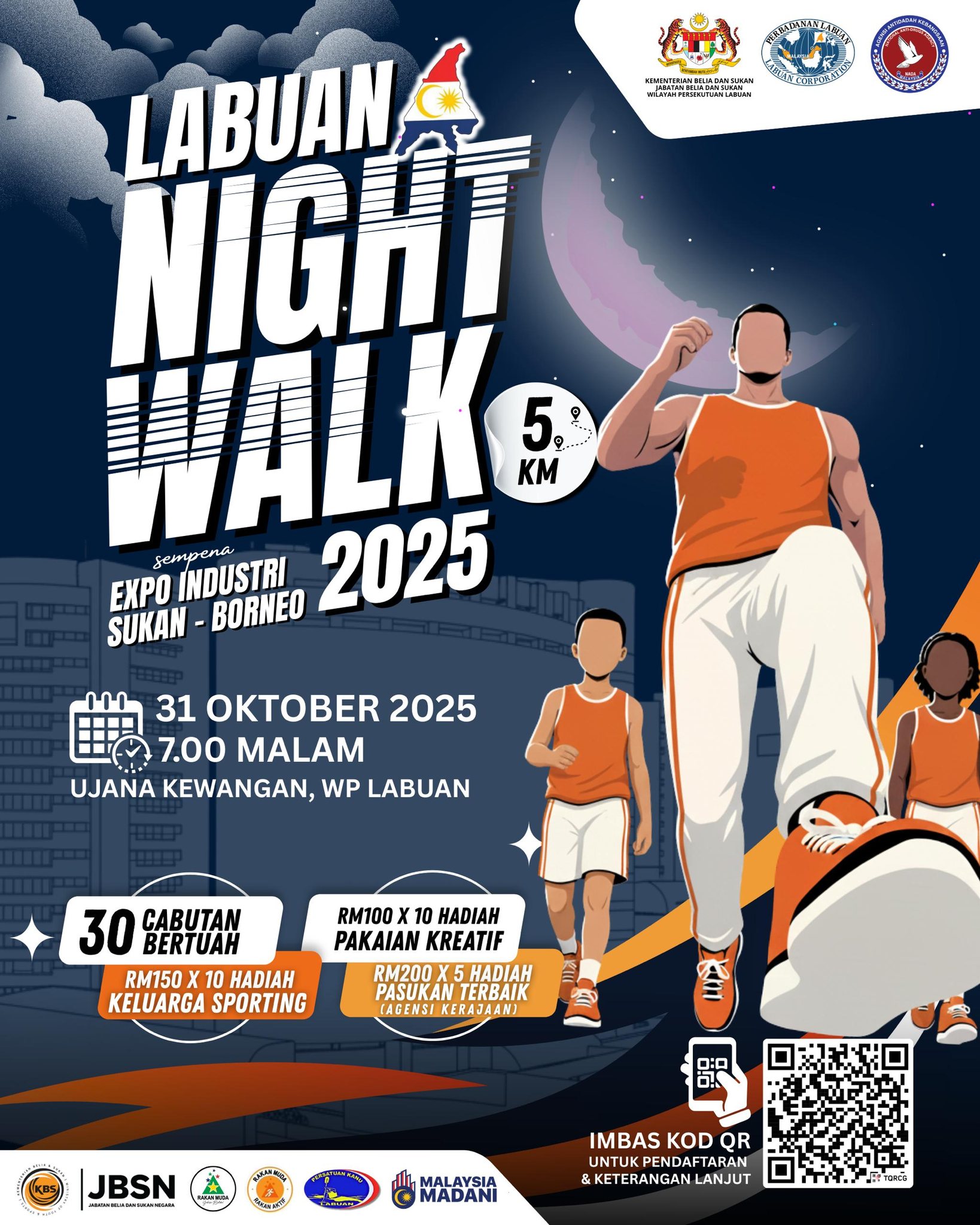 🎉 LABUAN NIGHT WALK... - Jabatan Belia Dan Sukan W.P.Labuan | Facebook