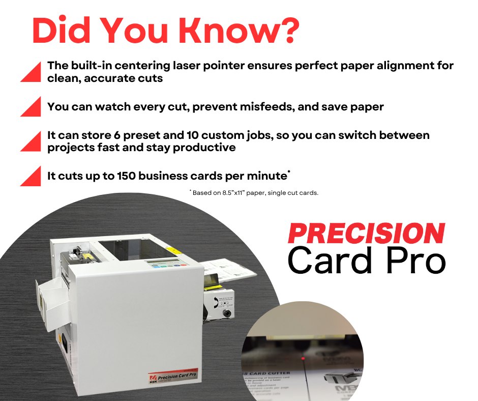 MBM Corporation - 💡 Did you know? The Precision Card Pro... | Facebook