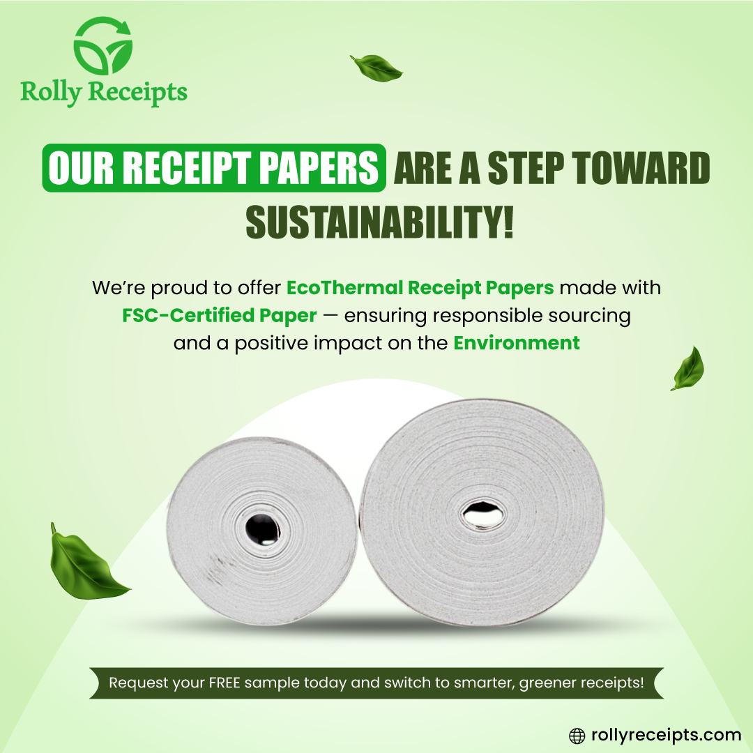 Rolly - 🌍 Choose Sustainability with EcoThermal Receipt Papers! ♻️ Our ...
