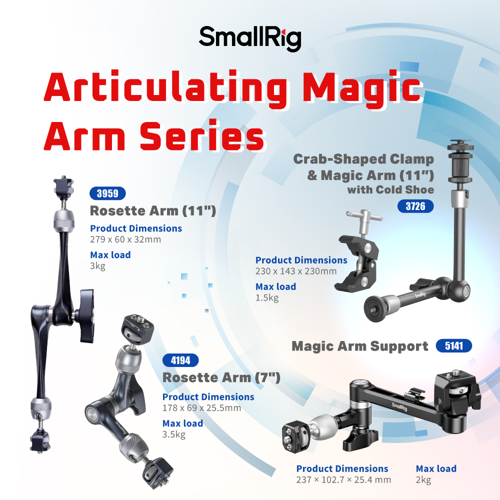 Vizen Marketing - SMALLRIG ARTICULATING MAGIC ARM SERIES... | Facebook