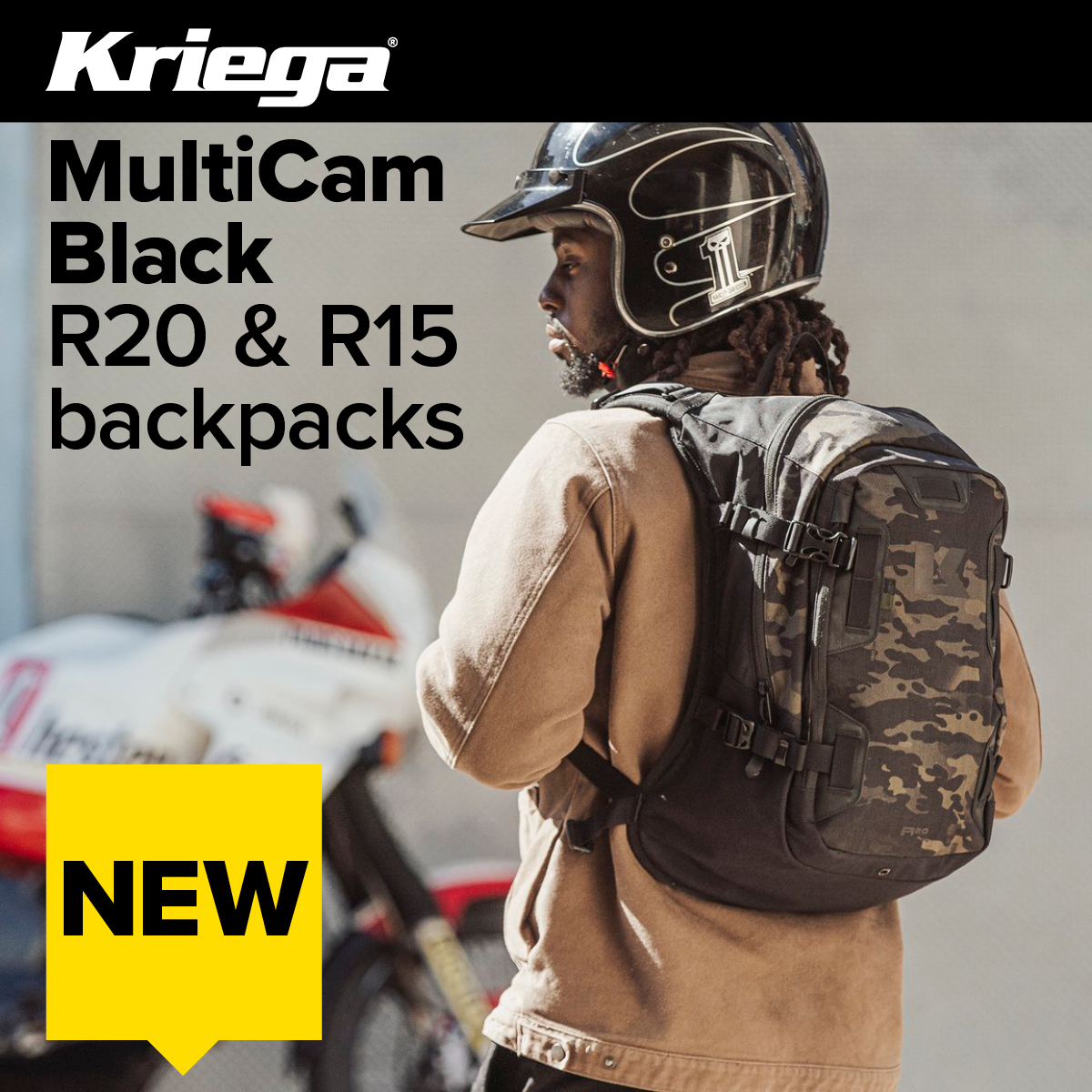 Kriega's popular R20 and R15 backpacks are now available in a new