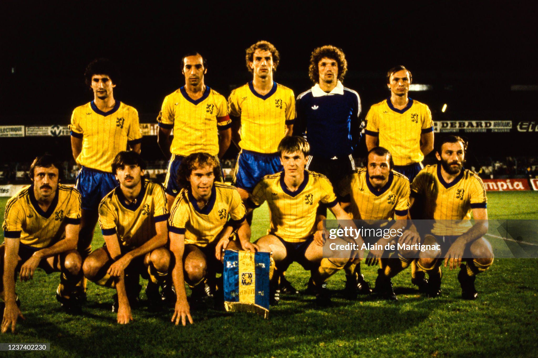 Fanion Vintage FC Sochaux - Boavista Porto, Coupe UEFA 1980-81, Collector Football