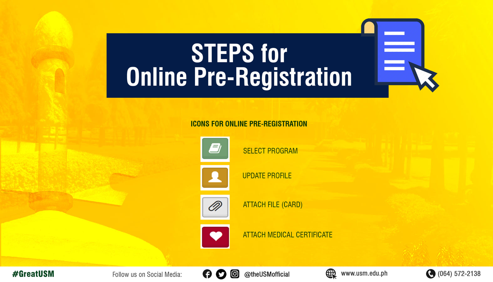 STEPS FOR ONLINE... - University of Southern Mindanao | Facebook