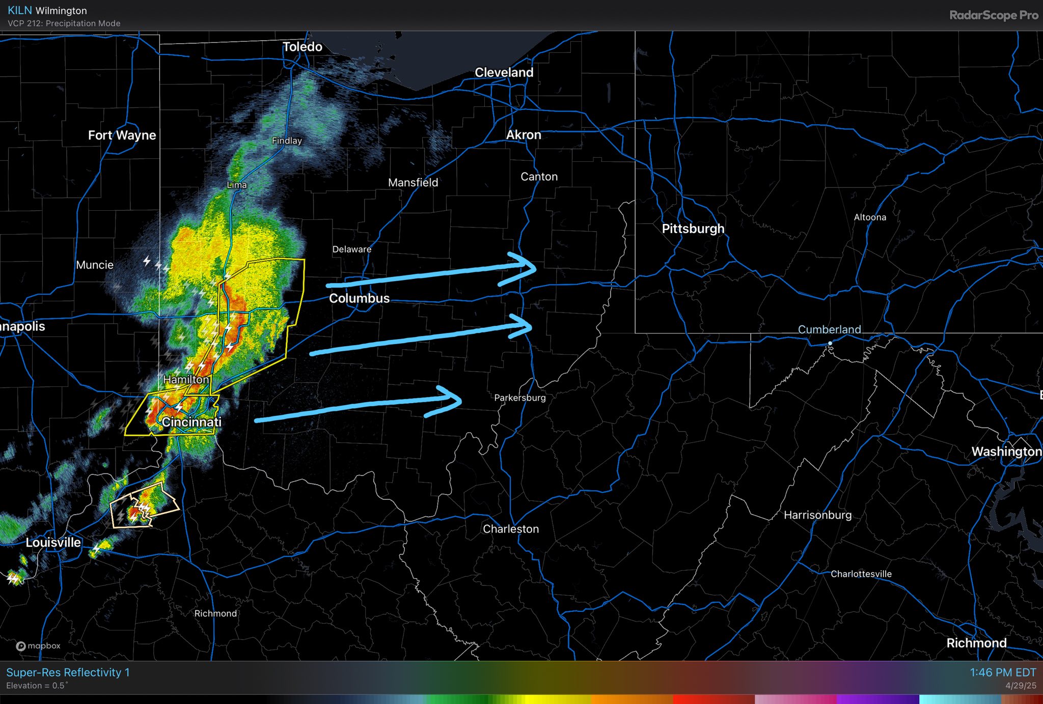 WeatherFix.net - Radar image as of 1:46 PM (4-29-25) | Facebook