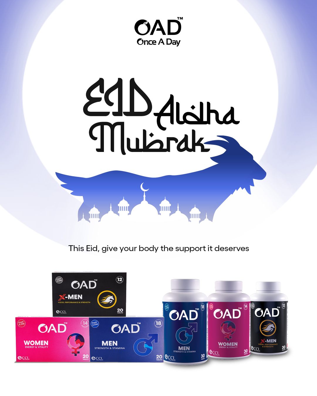 Once - OAD Multivitamins – Energy, Stamina & Immunity in one! . Eid ...