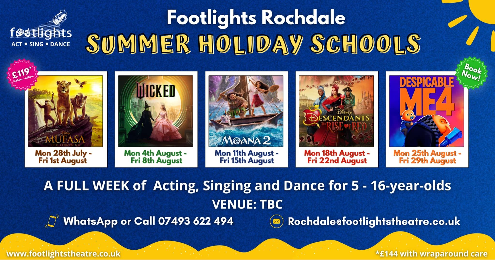 🎭 WE ARE BACK FOR 2025 🎭 🌞🌻☀️SUMMER... - Footlights Rochdale | Facebook