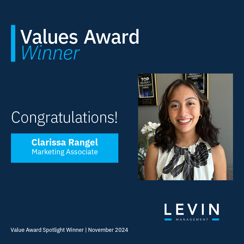 Levin - Congratulations to Clarissa Rangel, our Values Award Spotlight ...
