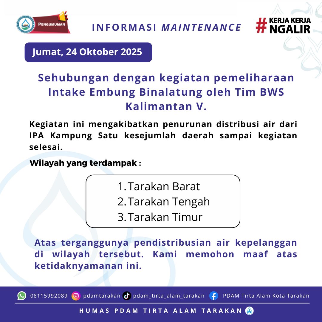 Sehubungan dengan kegiatan... - Tukang Ledeng Tarakan | Facebook