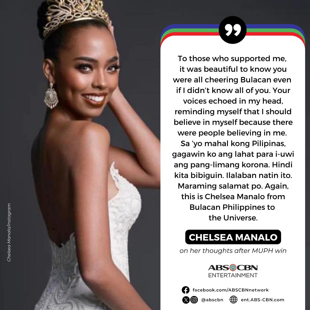 ABS-CBN - Chelsea Manalo expressed her gratitude towards...