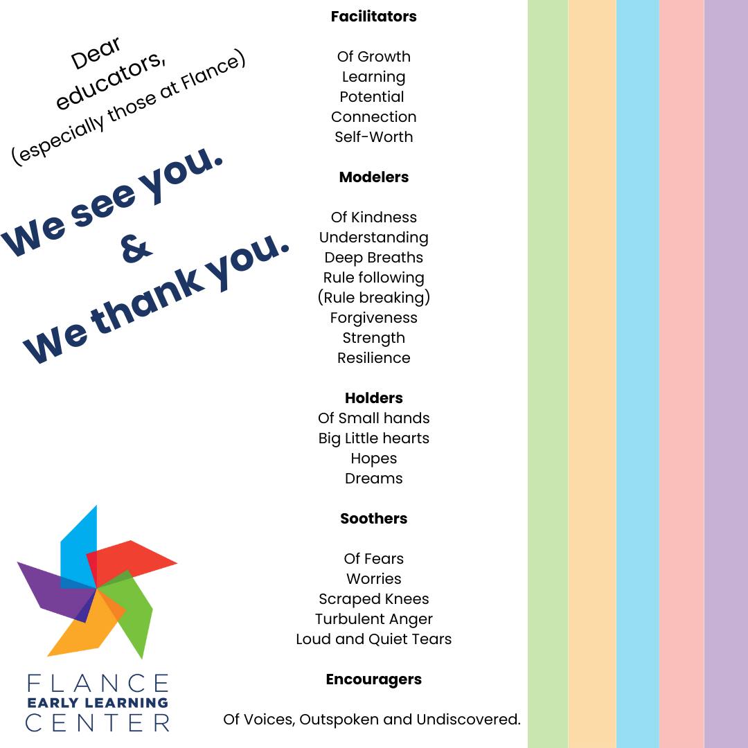 Flance - Wrapping up teacher appreciation week with grateful hearts for ...